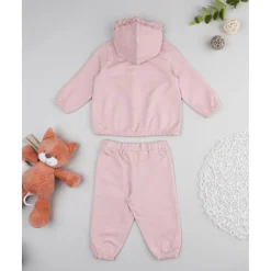 Conjunto jogging niña rosa "happy forever"