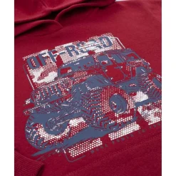 Conjunto jogging niño burdeos/azul capucha