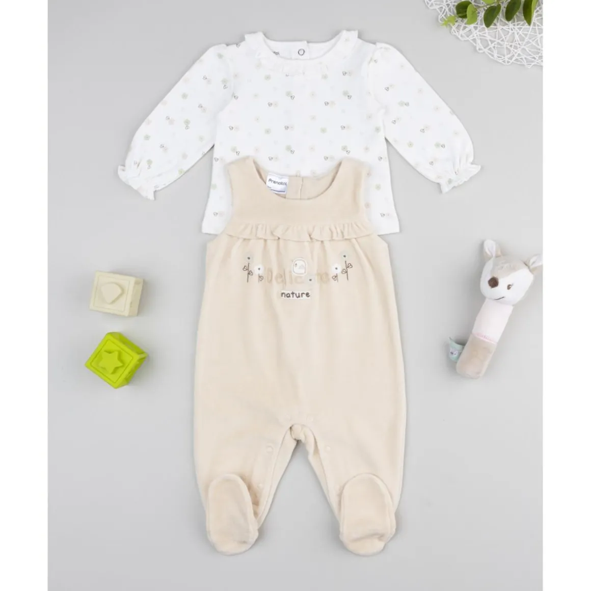 Conjunto peto beige