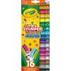 Crayola - Crayola - 16 rotuladores lavables con punta de sello Pip Squeaks, colores surtidos, para escuela y ocio ㅤ