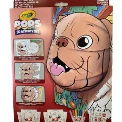 Crayola - Juego de colorear y construir obras de arte tridimensionales con tema de animales domésticos