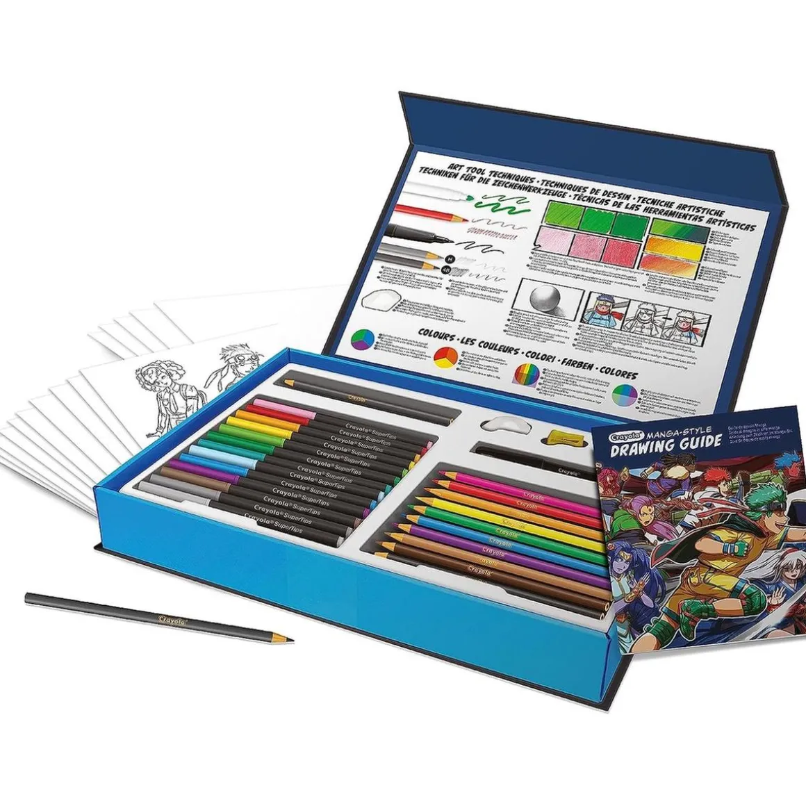 Crayola - Kit de dibujo Manga con 45 piezas, actividad creativa y regalo ㅤ