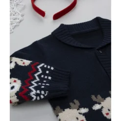 Cárdigan niño navideño con renos