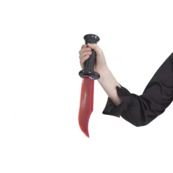 Cuchillo con sangre artificial