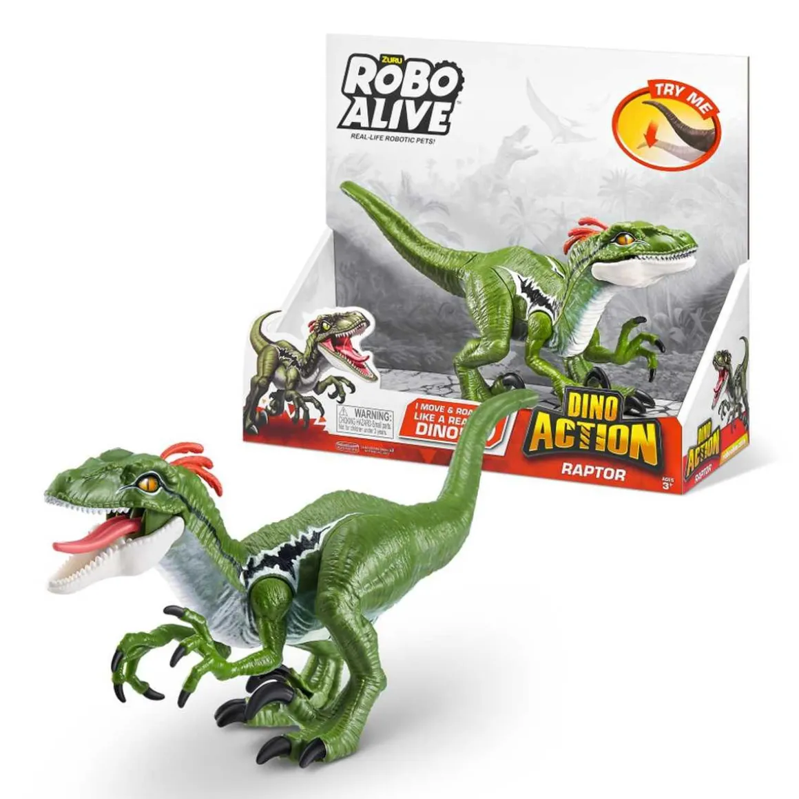 Dino Action Velociraptor robo Alive - Zuru ㅤ