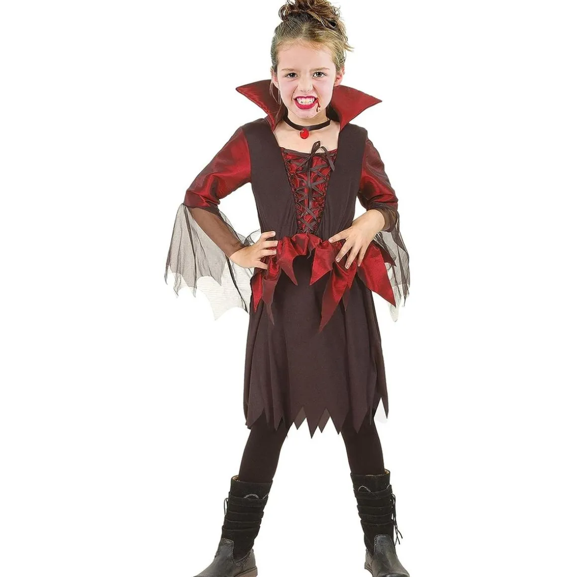 Disfraz tipo vampiro para niña