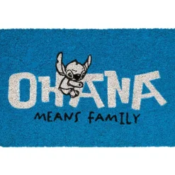 Disney - Felpudo azul Ohana Means Family