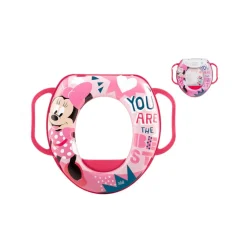 Disney - Reductor de wc rosa Minnie Mouse con asas
