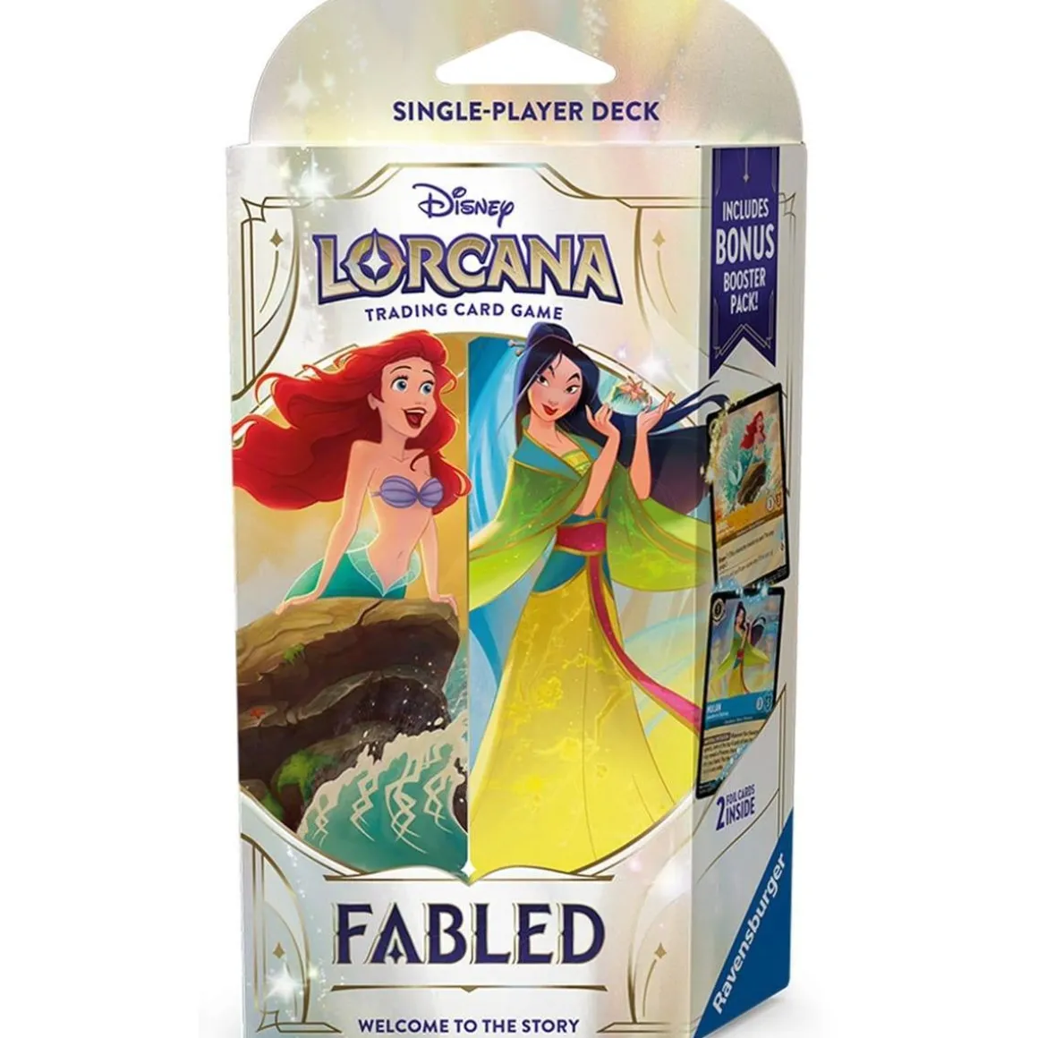 Disney Lorcana Fabled - Mazo de inicio Ámbar / Zafiro (inglés)