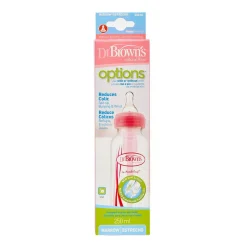 Dr. Brown's - Biberón Options Estándar 250 ml Rosa