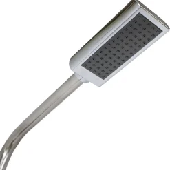 Ducha de acero con grifo lavapiés