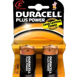 Duracell - Pilas Duracell Plus tipo C (LR-14)