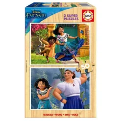 Educa Borras - 2 Puzzles Encanto madera 50 piezas