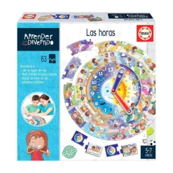 Educa Borras - Juego educativo Aprender las Horas: leer reloj y practicar conceptos ㅤ