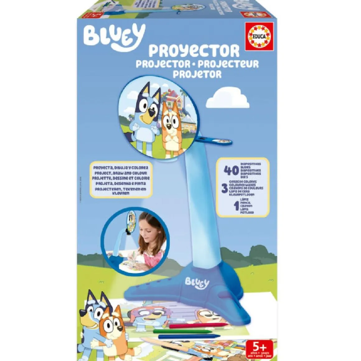 Educa Borras - Proyector de dibujo Bluey