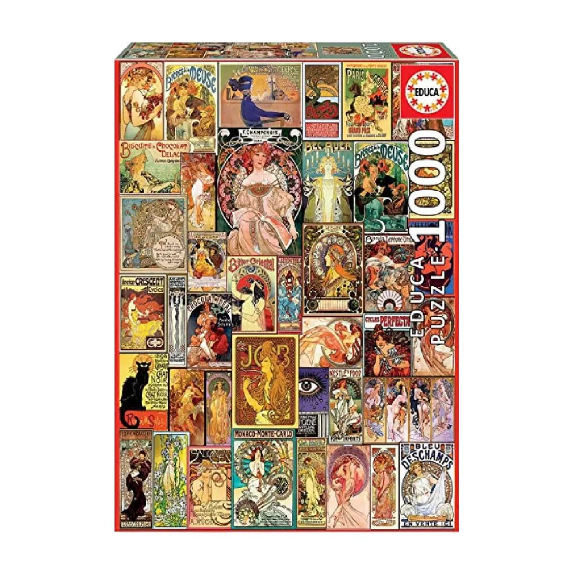 Educa Borrás - Collage Art Nouveau - Puzzle 1000 piezas