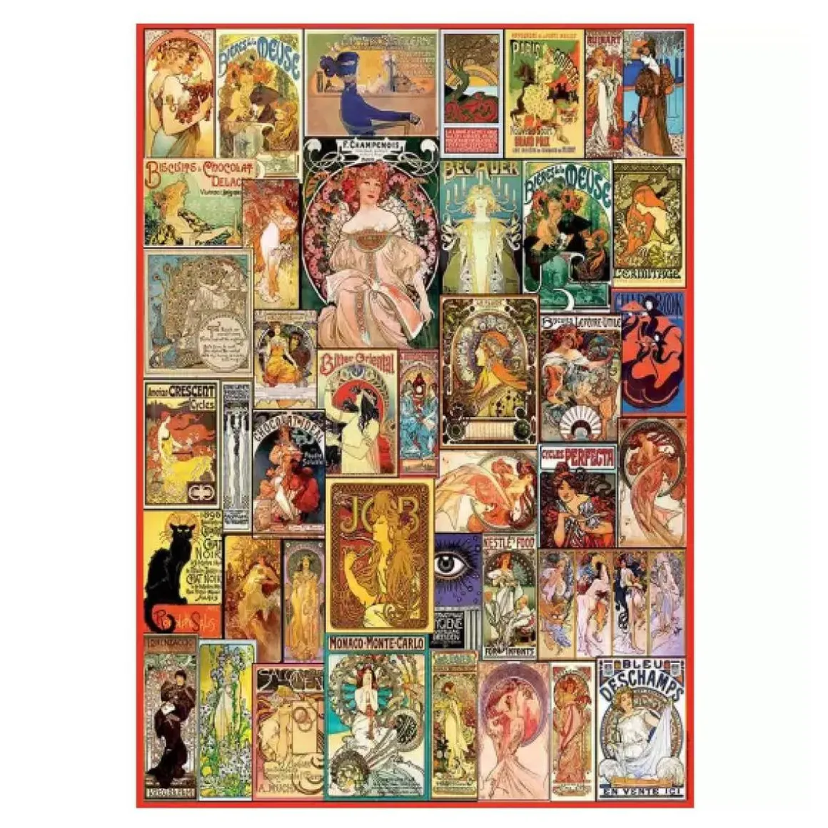 Educa Borrás - Collage Art Nouveau - Puzzle 1000 piezas