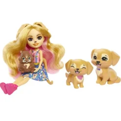 Enchantimals - Gerika con familia de perritos