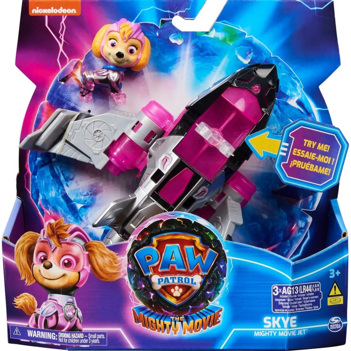 Energía - Patrulla Canina - Avión de juguete con figura de acción, luces y sonidos ㅤ