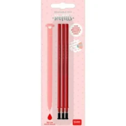 Energía - Recambio bolígrafo de gel rojo, punta 0,7 mm, juego de 3 piezas ㅤ