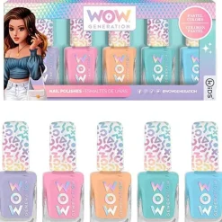 Esmalte de uñas Multicolor Pack de 5 botes Wow Generation ㅤ