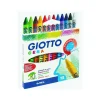 Estuche de 12 lápices de cera redondos en colores variados