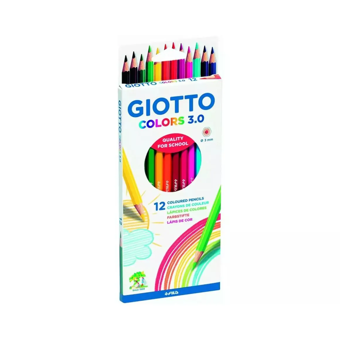Estuche de lápices de colores, 12 unidades ㅤ