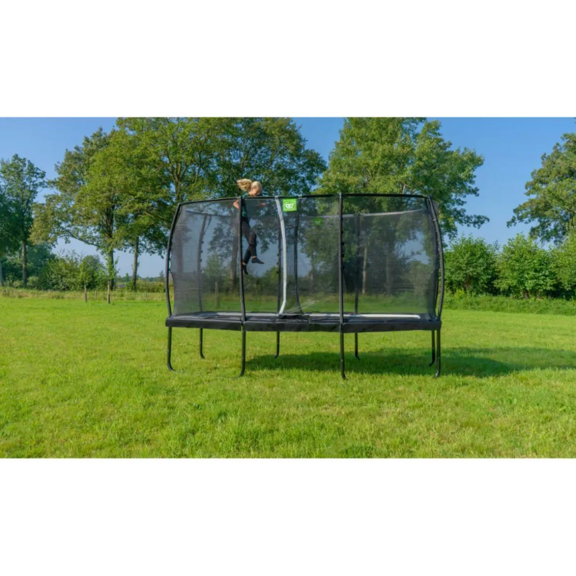 Exit - Cama elástica Allure Premium 214 x 366 cm negro