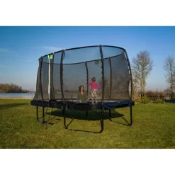 Exit - Cama elástica Allure Classic 244 x 427 cm negro