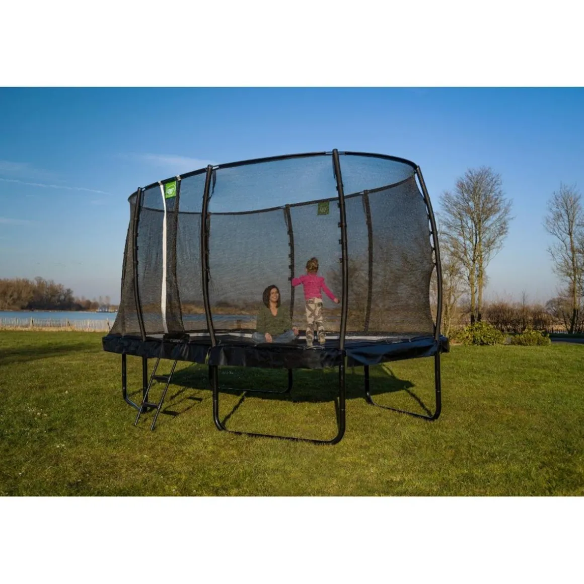 Exit - Cama elástica Allure Classic 244 x 427 cm negro