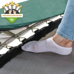 Exit - Cama elástica de suelo Allure Premium 244 x 427 cm verde