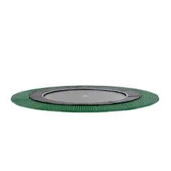 Exit - Cama elástica de suelo Dynamic 366 cm negro con perímetro de seguridad