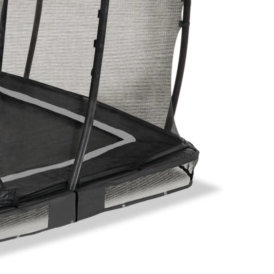 Exit - Cama elástica de suelo Allure Premium 244 x 427 cm negro