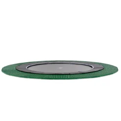 Exit - Cama elástica de suelo Dynamic 427 cm negro con perímetro de seguridad