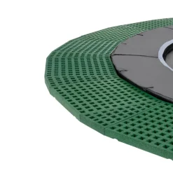 Exit - Cama elástica de suelo Dynamic 427 cm negro con perímetro de seguridad