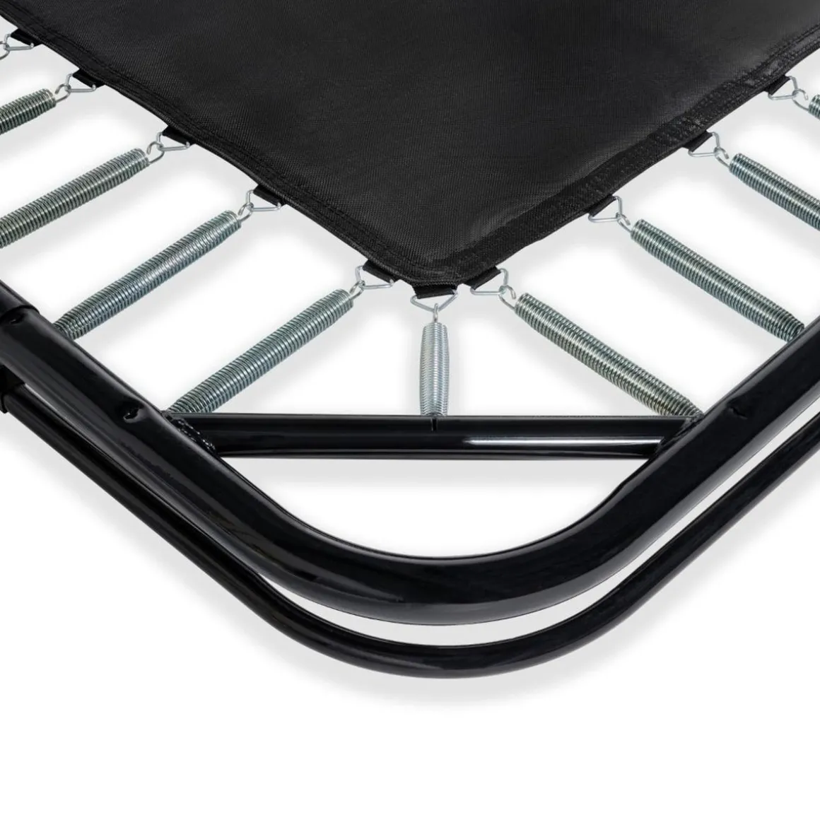 Exit - Cama elástica de suelo Dynamic 275 x 458 cm negro con perímetro de seguridad