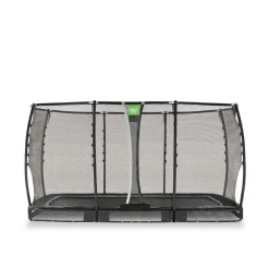 Exit - Cama elástica de suelo Allure Premium 214 x 366 cm negro