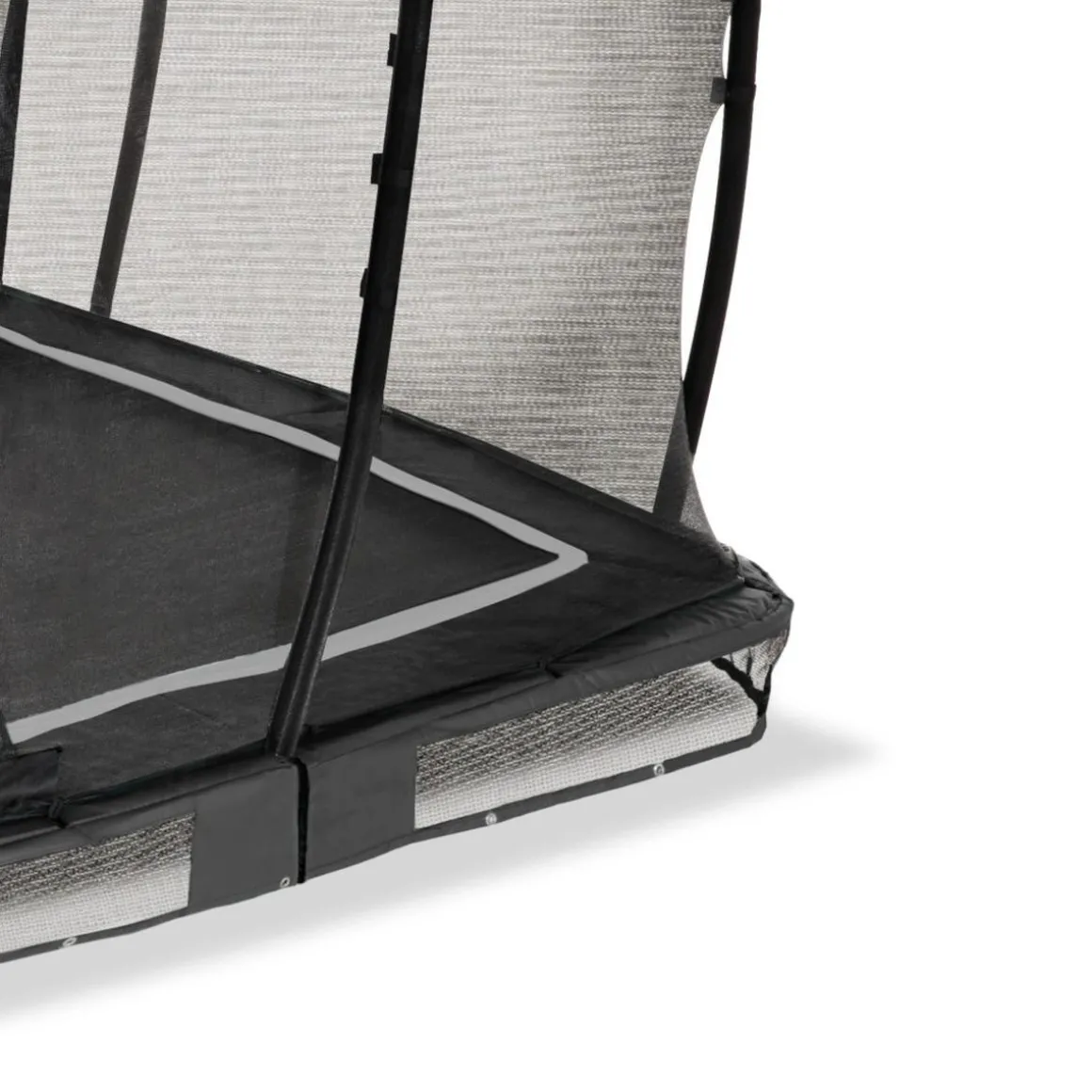 Exit - Cama elástica de suelo Allure Classic 214 x 366 cm negro