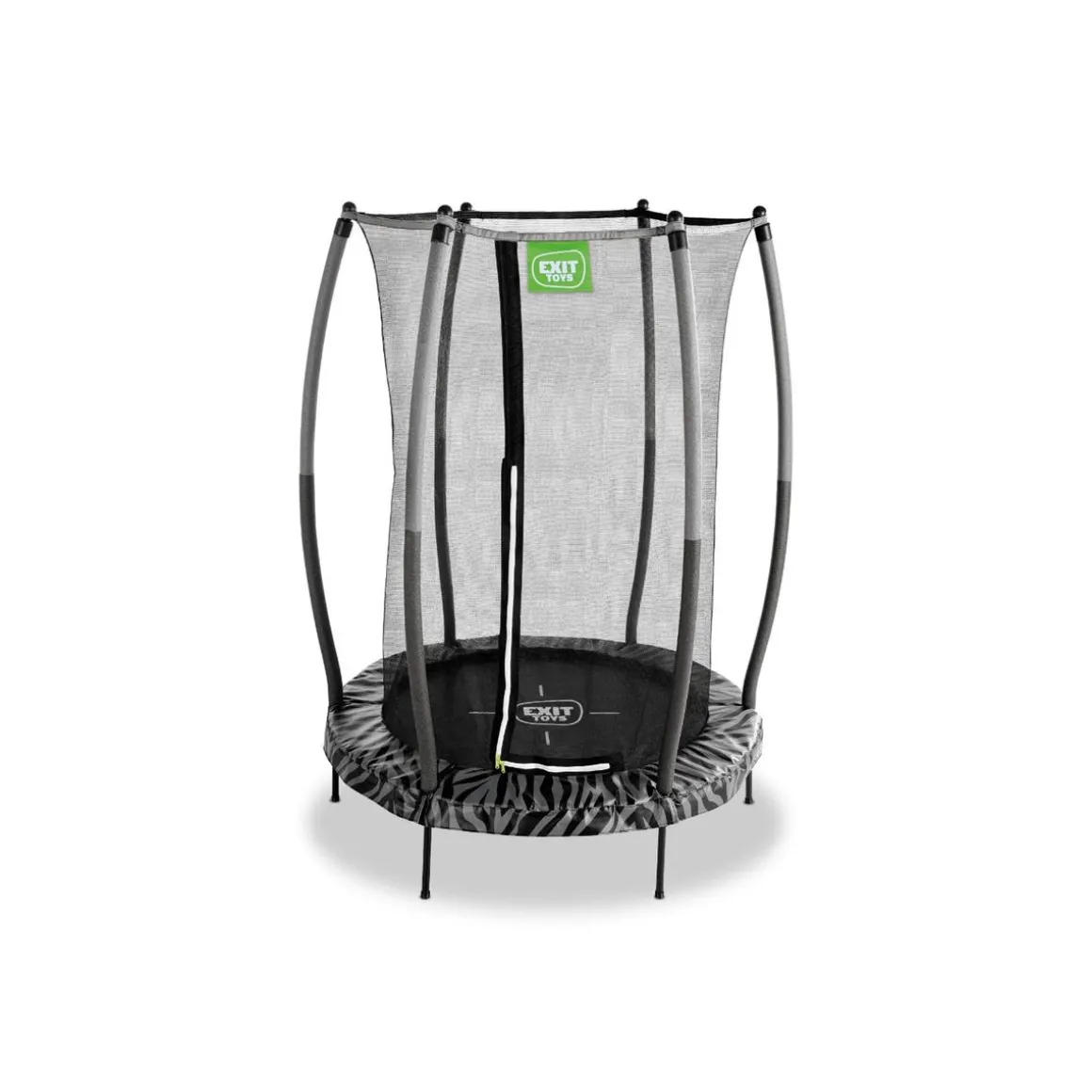 Exit - Cama elástica Junior Tiggy negro/gris con red de seguridad