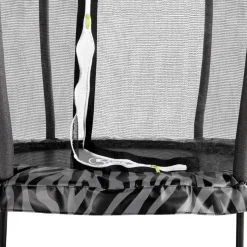 Exit - Cama elástica Junior Tiggy negro/gris con red de seguridad