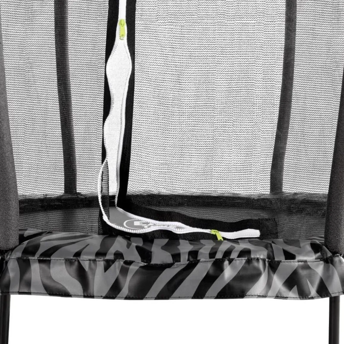 Exit - Cama elástica Junior Tiggy negro/gris con red de seguridad