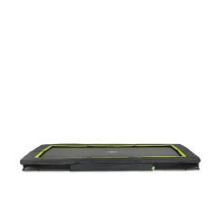 EXIT - Cama elástica rectangular con acolchado negro 214 cm