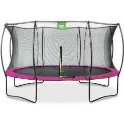 Exit - Cama elástica Silhouette redonda rosa 427 cm