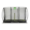 Exit - Cama elástica Silhouette rectangular de suelo 214 cm