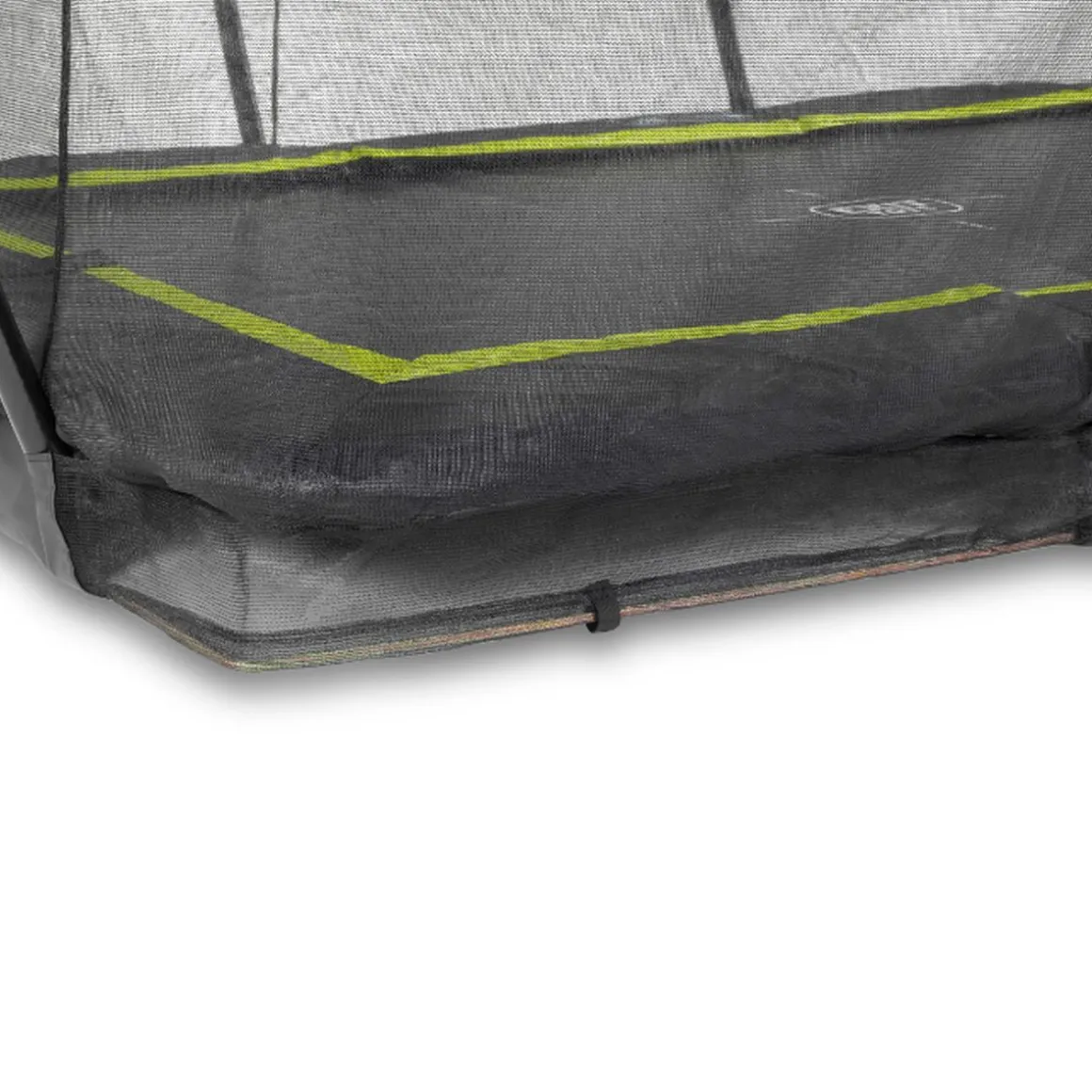 Exit - Cama elástica Silhouette rectangular de suelo 214 cm