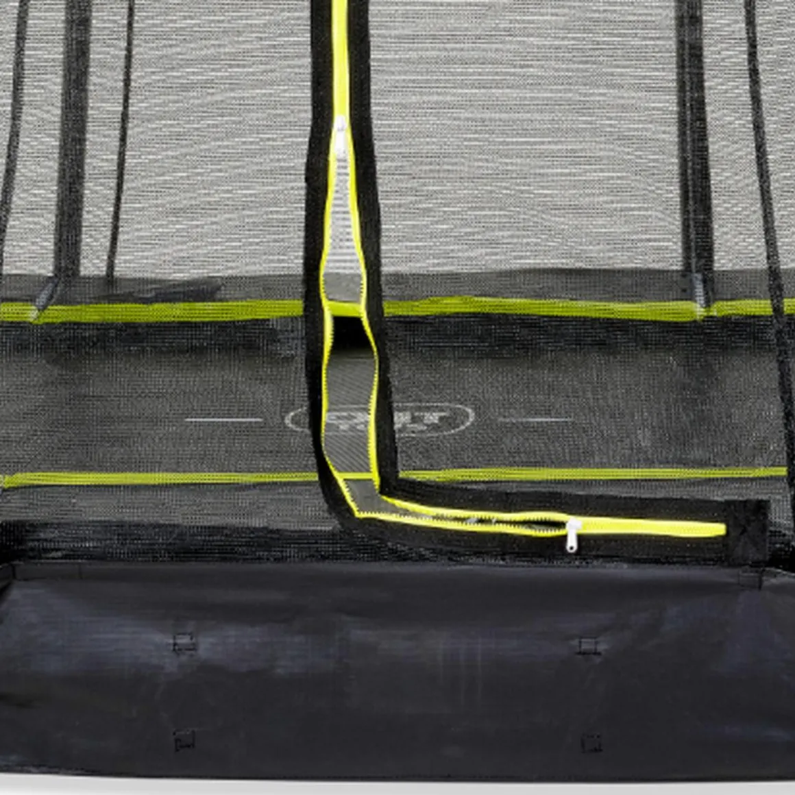 Exit - Cama elástica Silhouette rectangular de suelo 214 cm