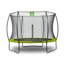 Exit - Cama elástica Silhouette redonda verde 244 cm