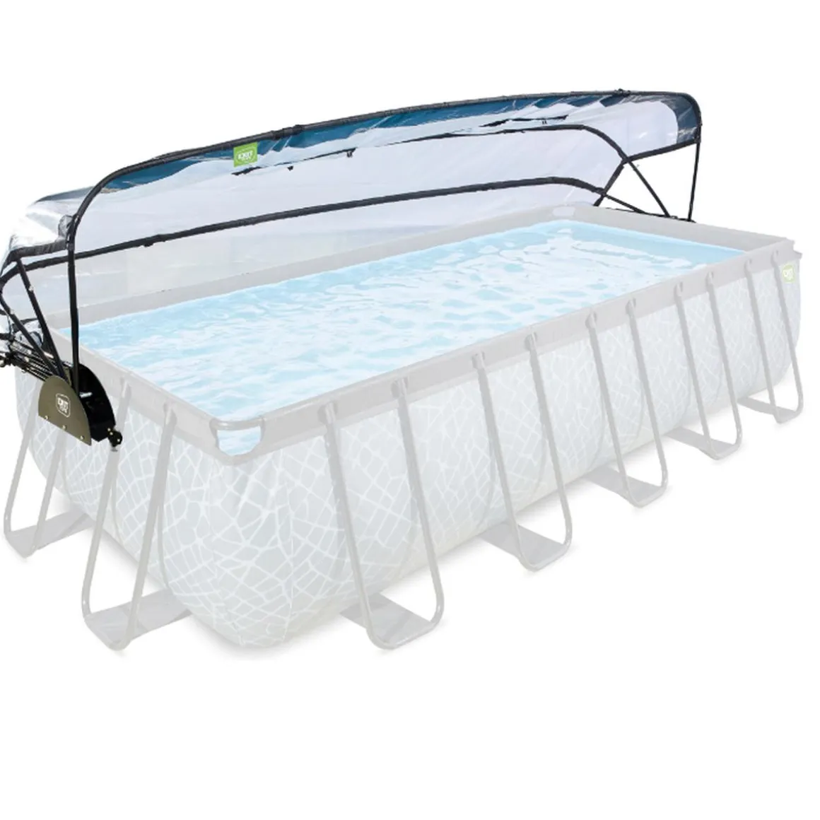 EXIT - Cúpula de piscina rectangular 540 cm