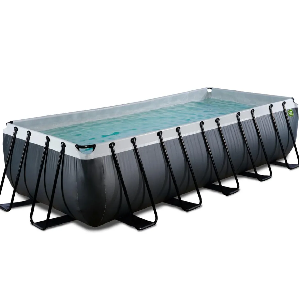 Exit - Piscina Black Leather 540 x 250 x 122 cm con filtro de arena