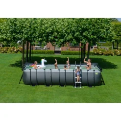 Exit - Piscina Black Leather 540 x 250 x 122 cm con filtro de arena